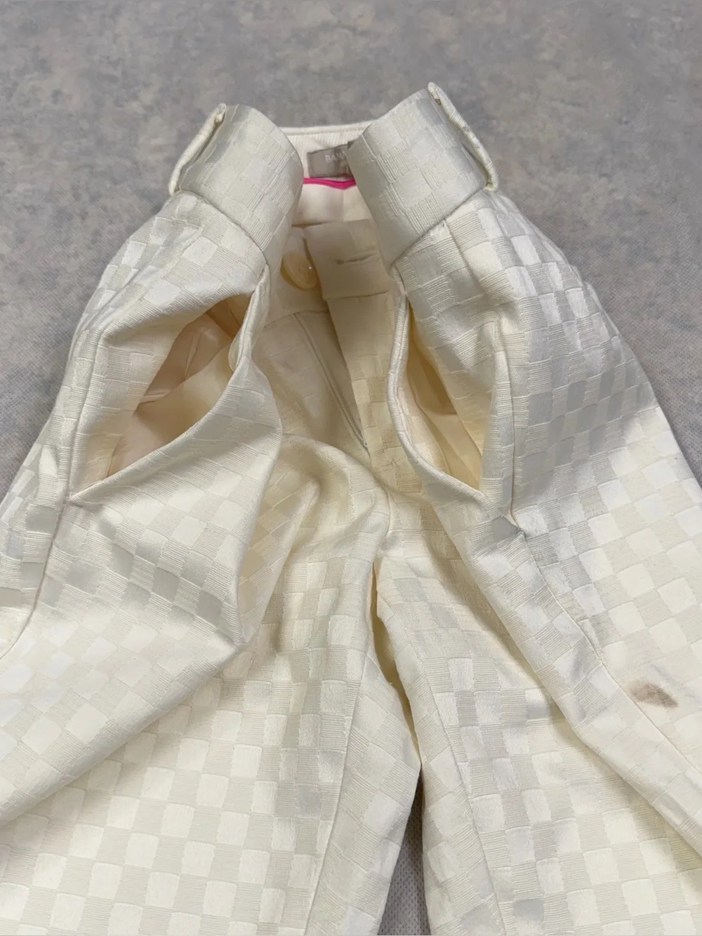 Banana Republic Subtle Hampton Petite Pants Size 0P Ivory